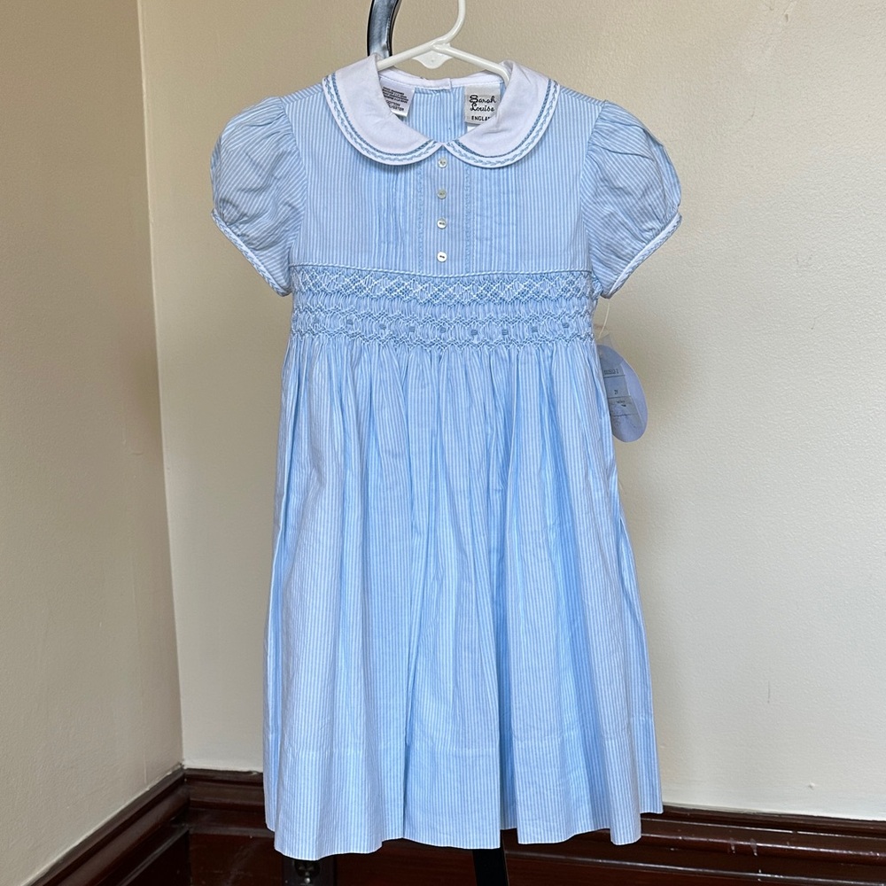 NWT Sarah Louise England hand-smocked special occasion Easter dress